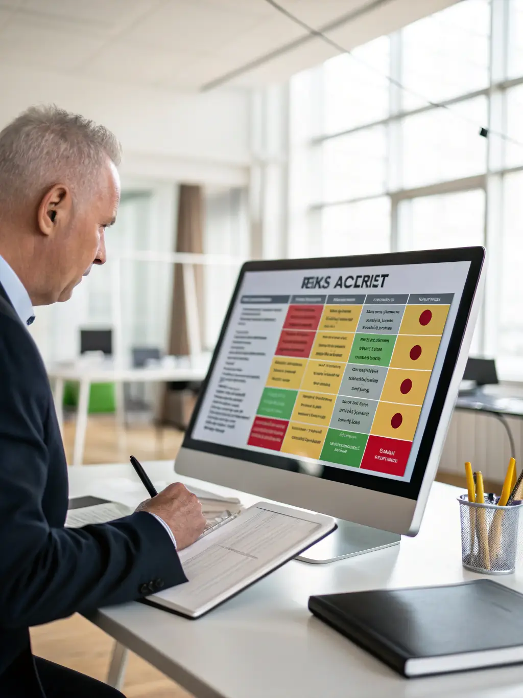 A risk assessment matrix, illustrating different levels of risk tolerance and corresponding investment strategies for various investors.