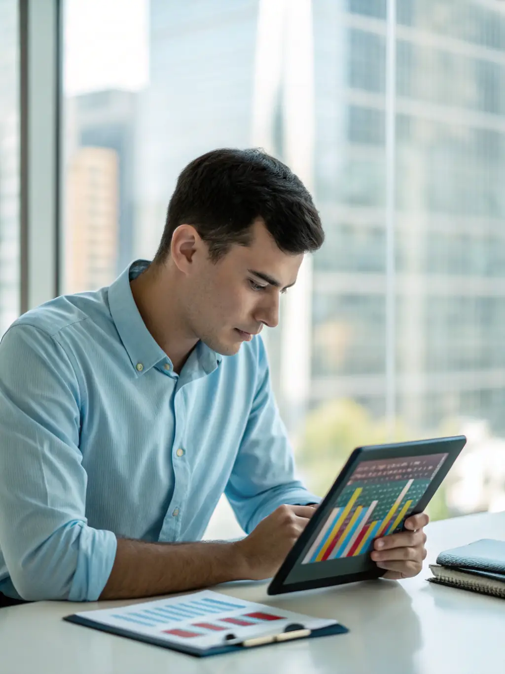 A focused investor analysing a stock market chart on a computer screen, highlighting the importance of technical analysis in investment strategies.